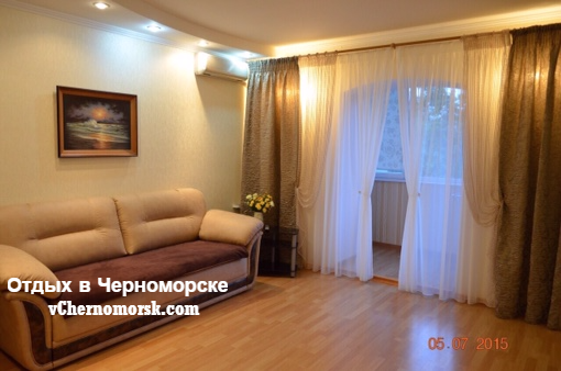 1 комнатная квартира в Черноморске посуточно недалеко от моря